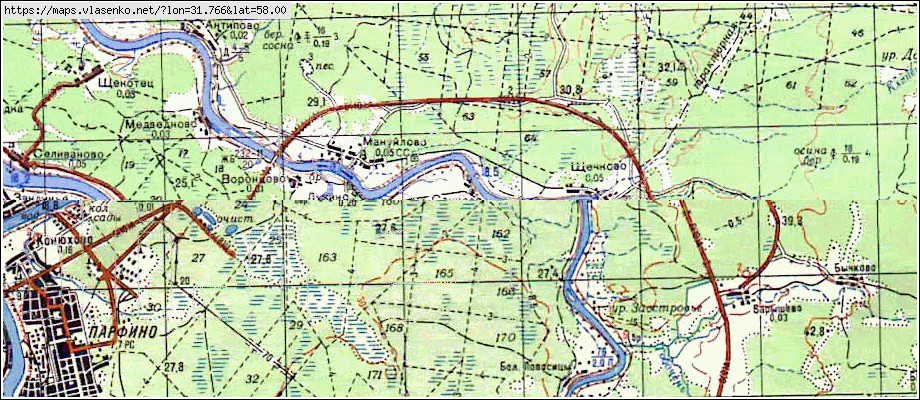 Парфинский район новгородской области карта