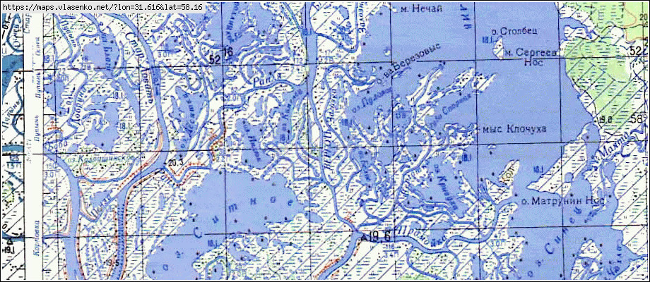 Карта СЛОБОДКА, Новгородская область, Парфинский район
