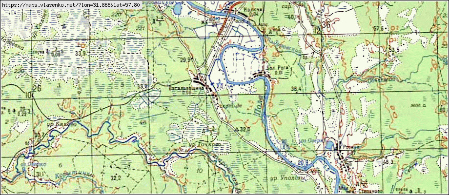 Новгородская область карта топографическая