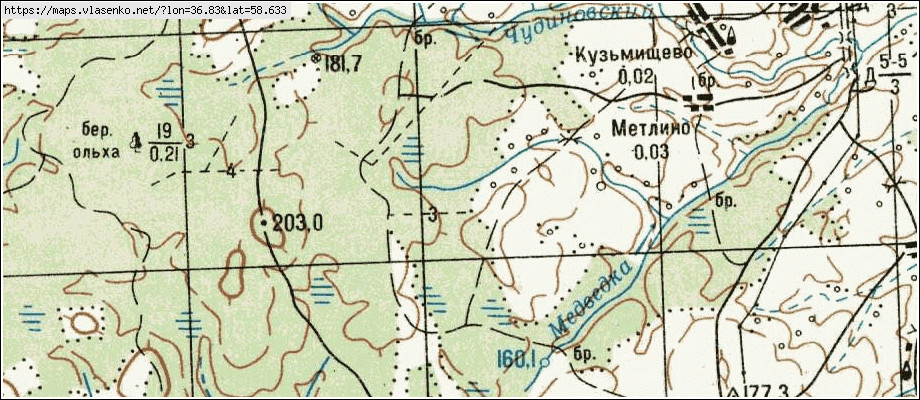 Карта ПЕТРОВСКОЕ, Новгородская область, Пестовский район