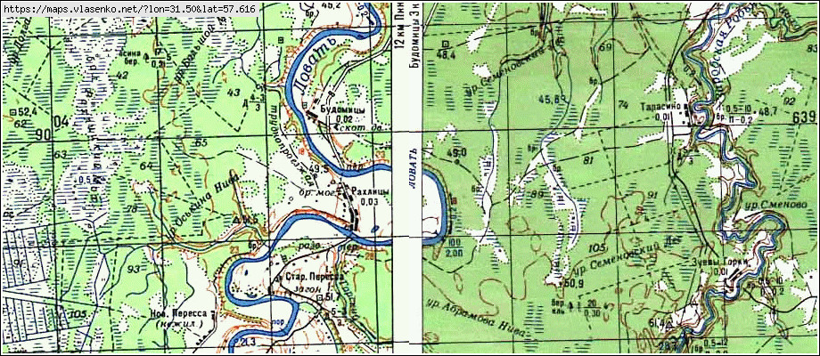 Карта СИДОРОВО, Новгородская область, Поддорский район