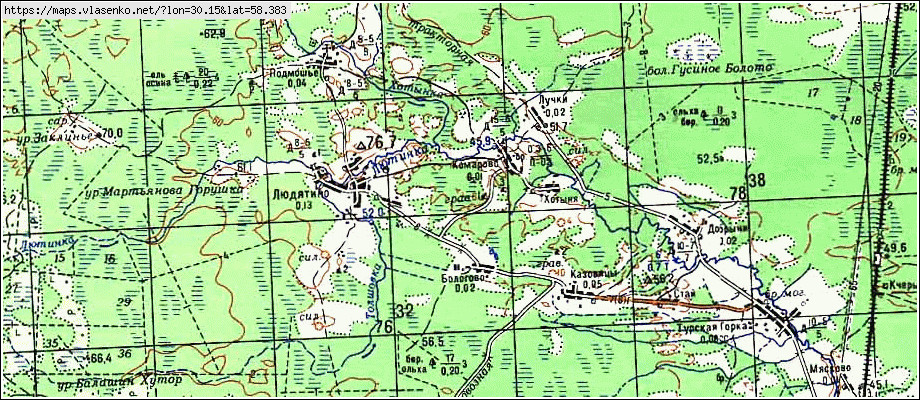 Карта БОЛОГОВО, Новгородская область, Шимский район