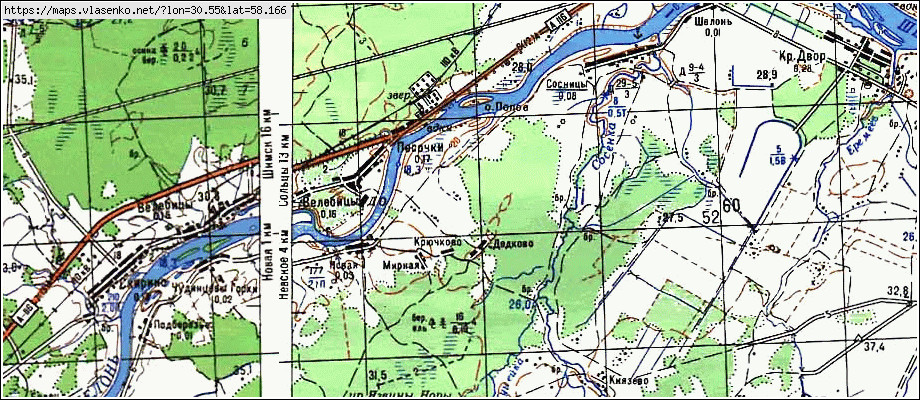 Карта ДЕДКОВО, Новгородская область, Солецкий район