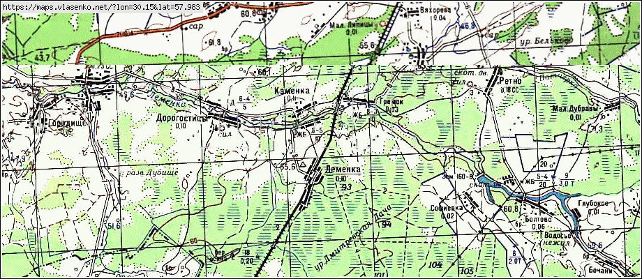 Карта ГРЕМОК, Новгородская область, Солецкий район
