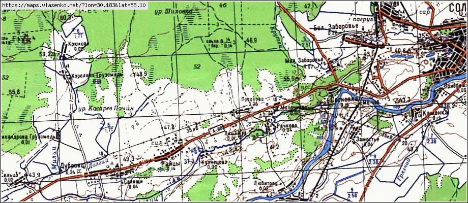 Карта ЛИШКИ, Новгородская область, Солецкий район