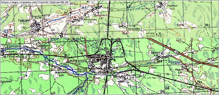 Карта МАЛИНОВКА, Новгородская область, Солецкий район