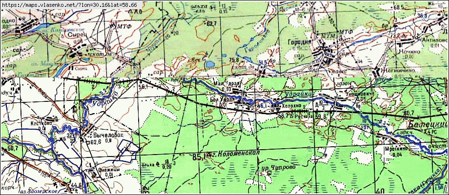 Карта ПЛОСКОВО, Новгородская область, Солецкий район