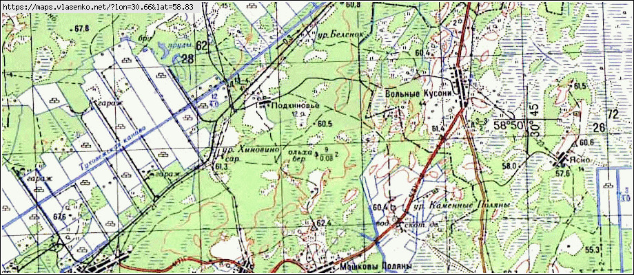 Карта СЕЛЬЦО, Новгородская область, Солецкий район