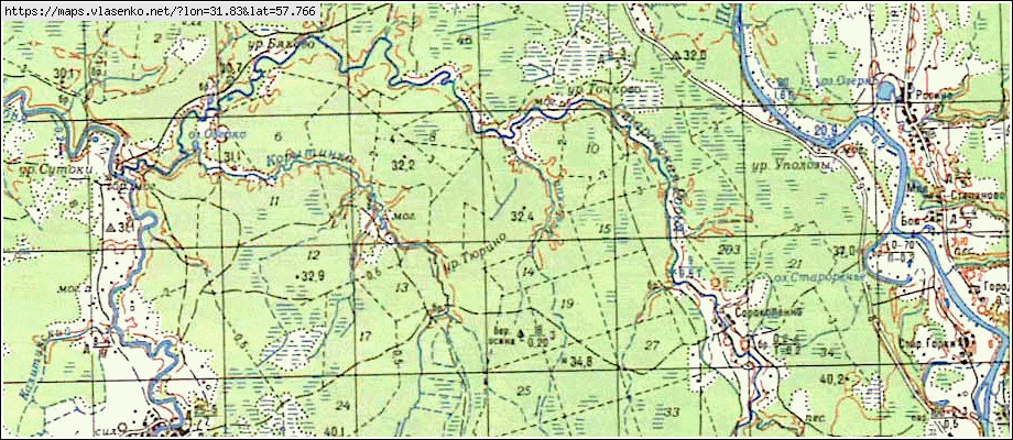 Карта АСТРИЛОВО, Новгородская область, Старорусский район
