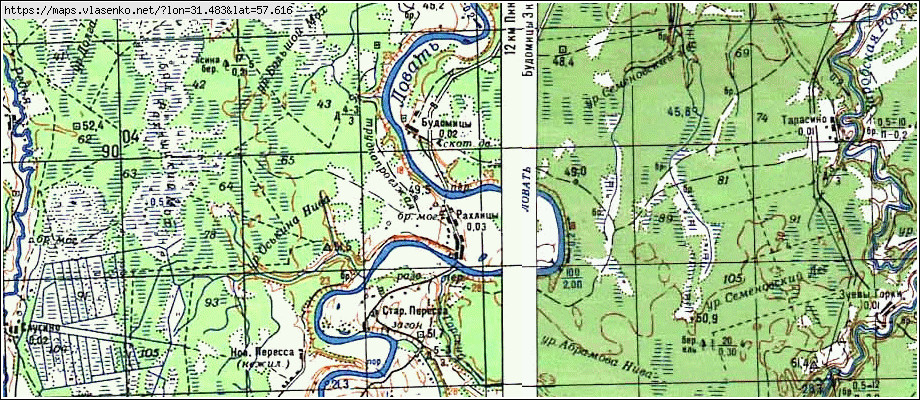 Карта старорусский район новгородская область