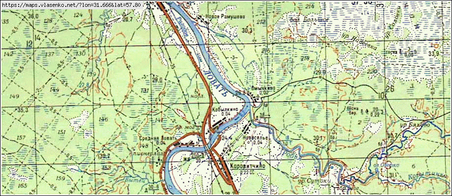 Карта КОБЫЛКИНО, Новгородская область, Старорусский район