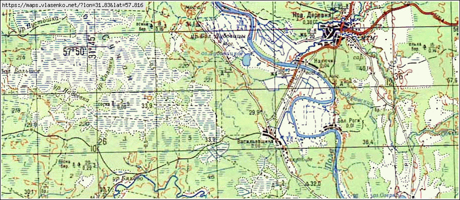 Карта старорусский район новгородская область