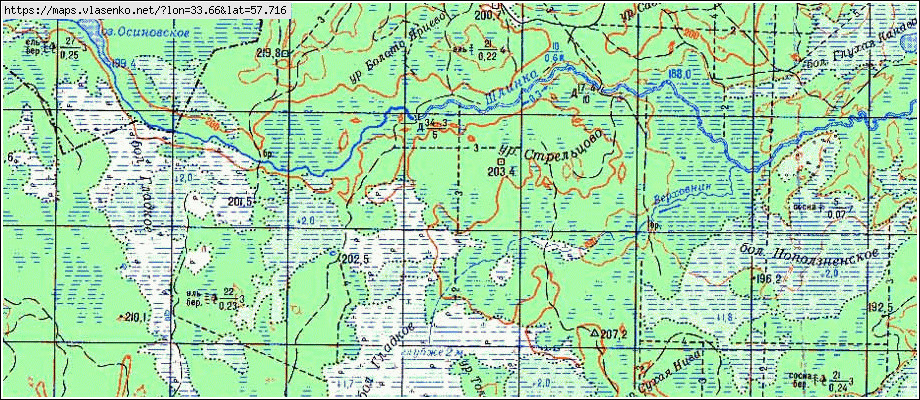 Новгородская область карта топографическая