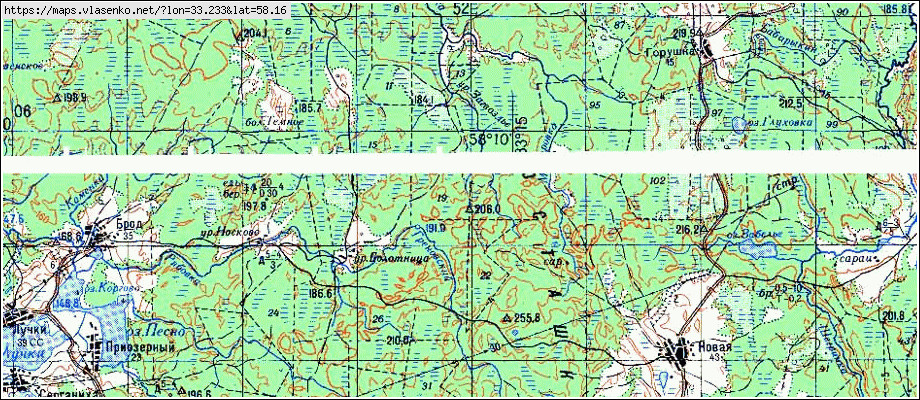 Карта ЯЩЕРОВО, Новгородская область, Валдайский район