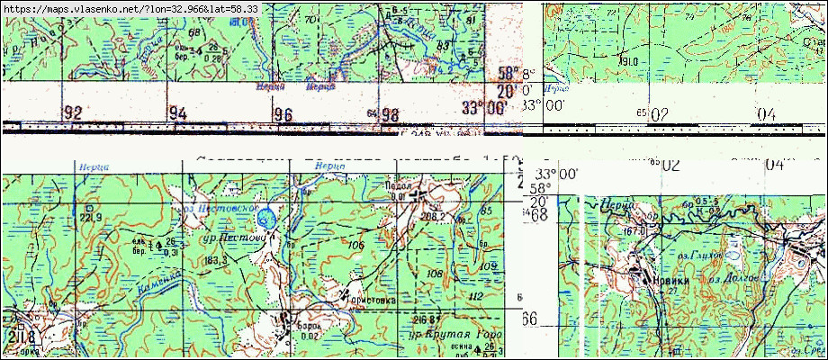 Карта ЯЖЕЛБИЦЫ, Новгородская область, Валдайский район