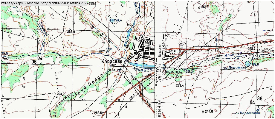 Карта КАРАСЕВО, Новосибирская область, Черепановский район