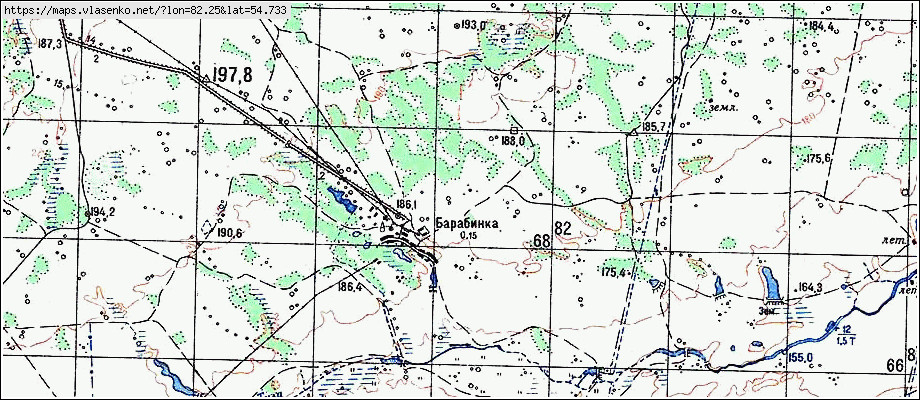 Барабинка томск карта