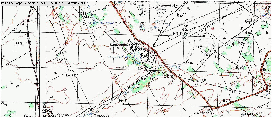 Топографическая карта новосибирской области онлайн