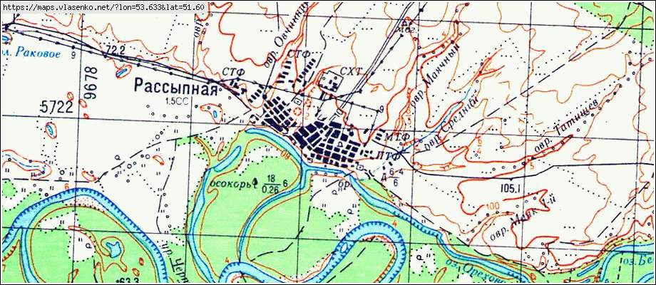 Карта илекского района