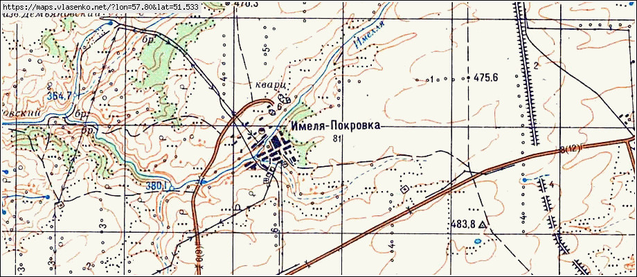 Покровка оренбургская область карта