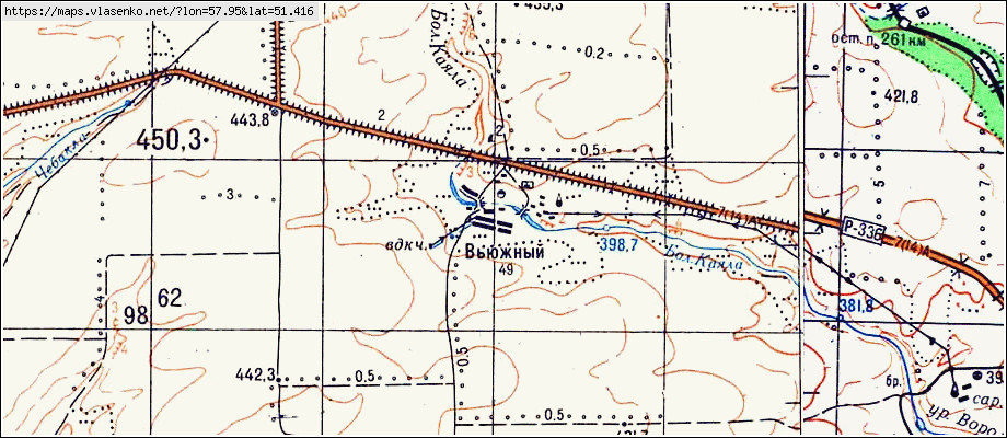 Подробная карта кувандыкского района