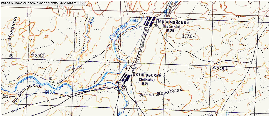 Карта кваркенского района оренбургской области с населенными пунктами