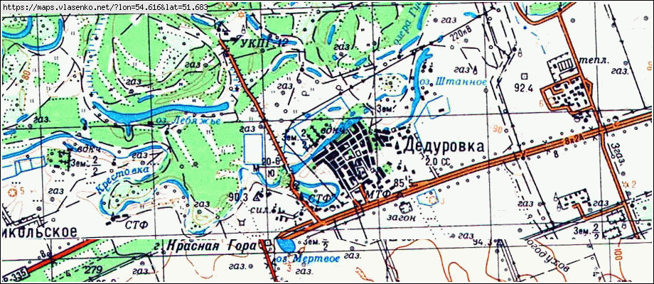 Карта дедуровка оренбургская область