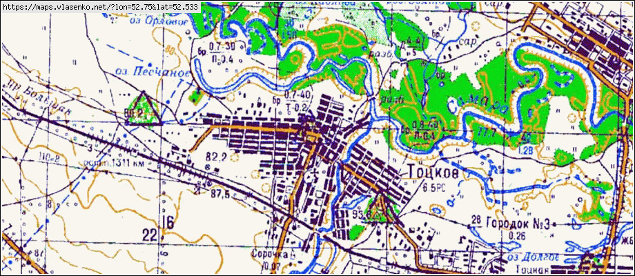 Оренбургская область тоцкое карта