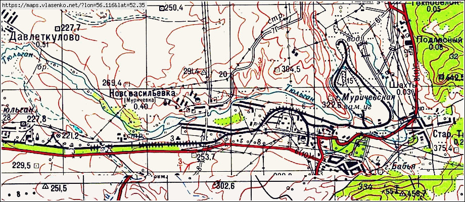 Спутниковая карта тюльганского района оренбургской области