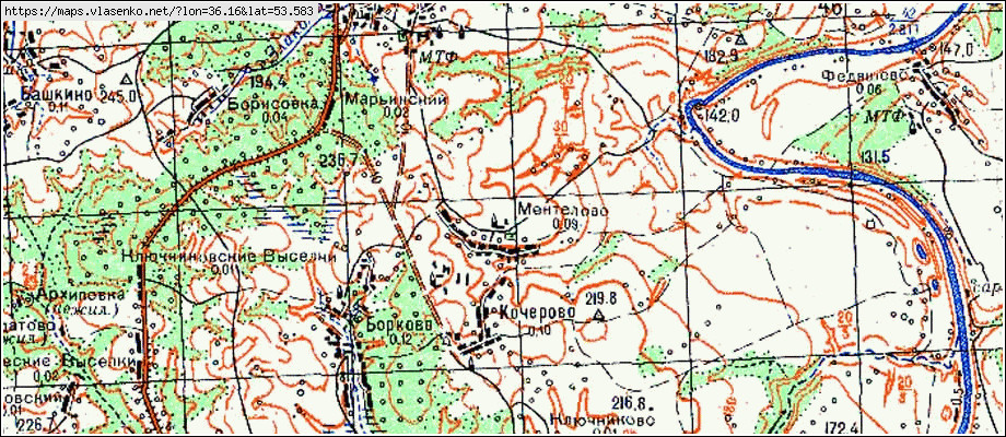 Орел болховский район карта