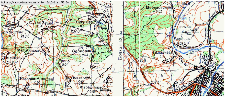 Карта знаменского района