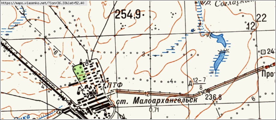 Карта глазуновского района