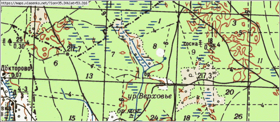 Карта хотынецкого района
