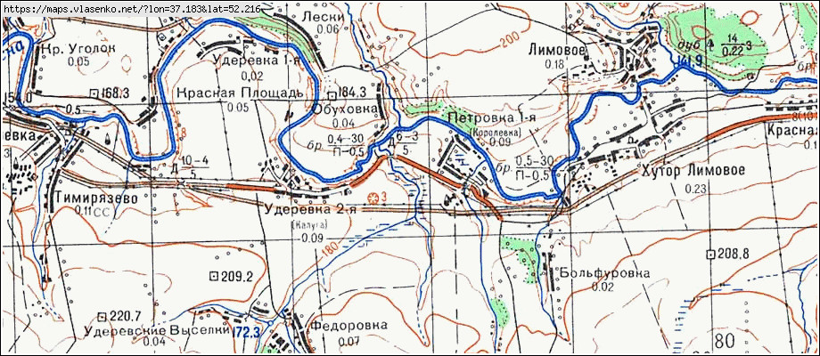 Обуховка старооскольский район карта