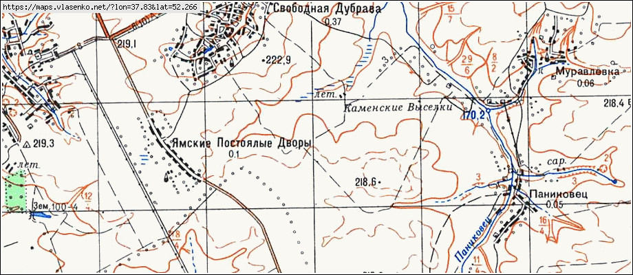 Карта колпнянского района орловской области