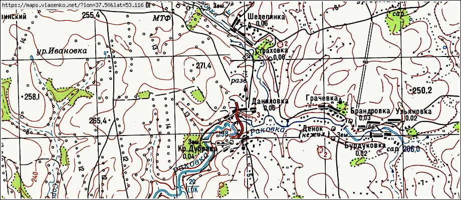 Орловская область корсаковский район карта