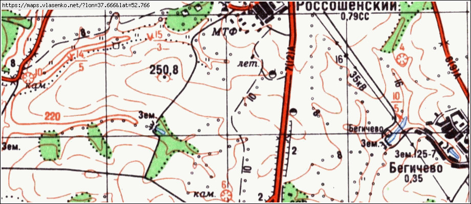 Карта межевания краснозоренского района