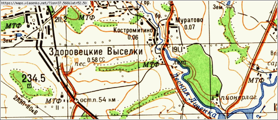 Карта ливенского района орловской области подробная с деревнями