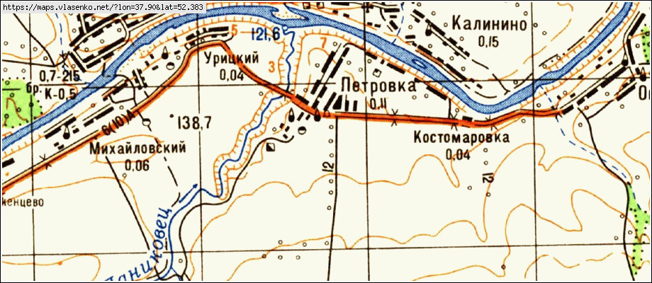 Ливенский район орловской области карта