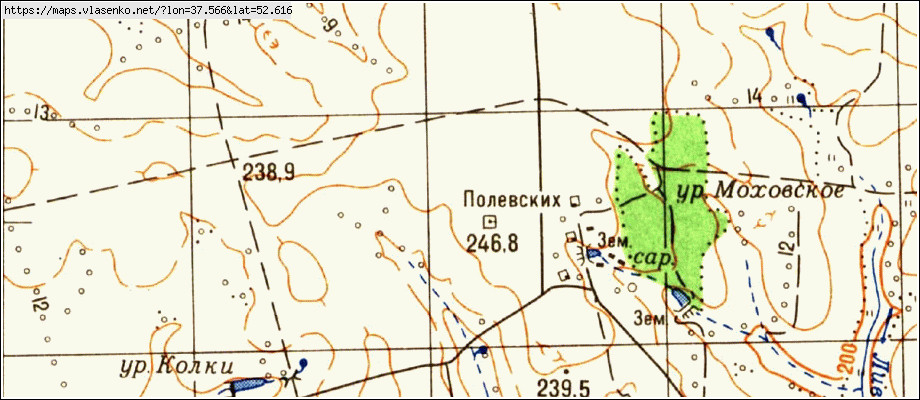 Полевской карта северная часть