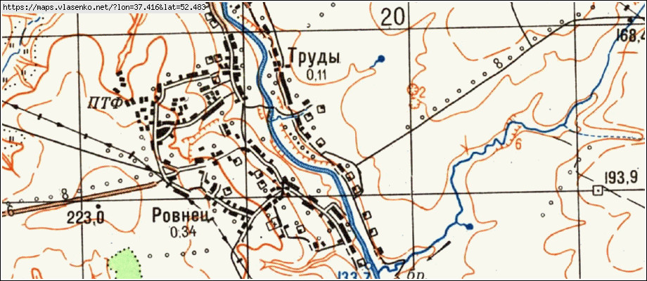 Орловская область спутниковая карта