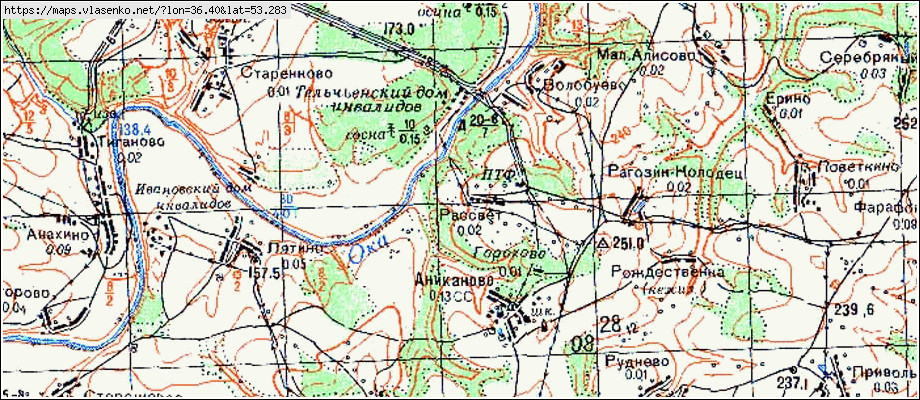 Нововолково орловская область карта