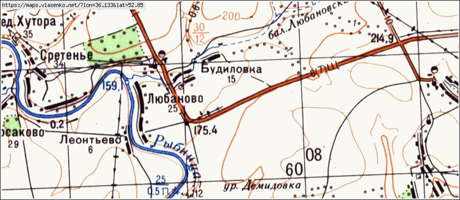 Карта троснянский район орловской области