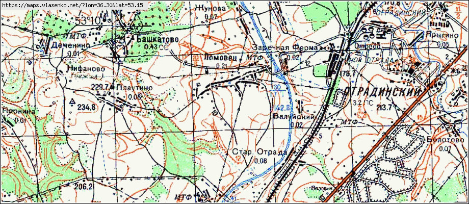 Карта троснянский район орловской области