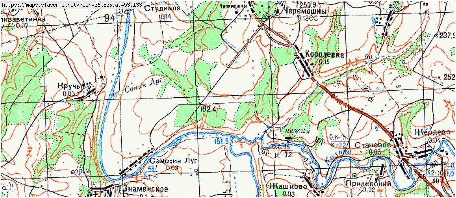 Карта орловские дворики