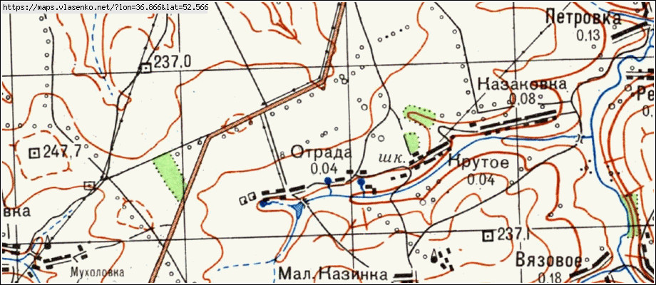 Глазуновка орел карта