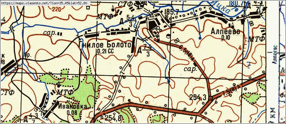 Сосковский район орловской области карта