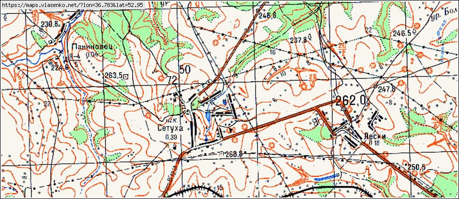 Залегощенский район карта