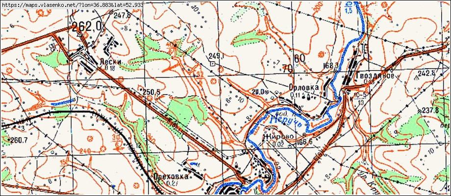 Залегощенский район карта