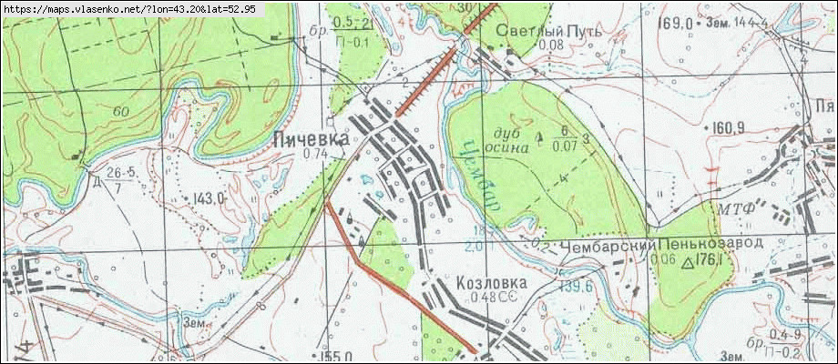 Карта осадков выселки